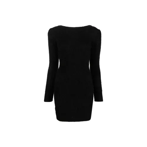 BA SH Длинное платье с длинными рукавами женское черное