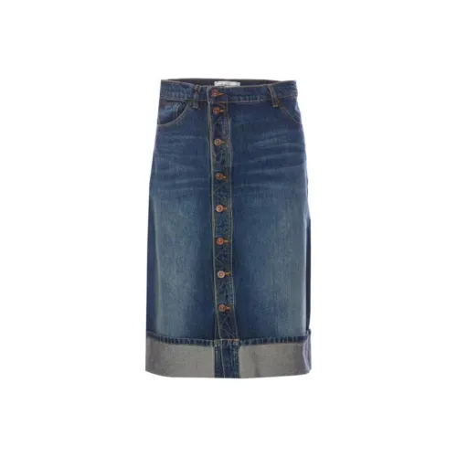 VICTORIA BECKHAM Denim Длинная Юбка Женская Синяя