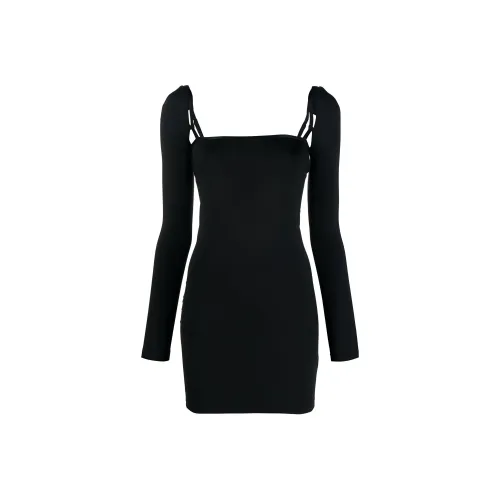 Alexander Wang Длинное платье с длинными рукавами женское