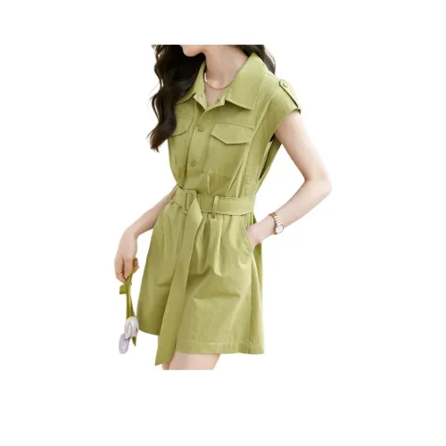 Mo Han Yi Mei Комбинезон Женский Зеленый