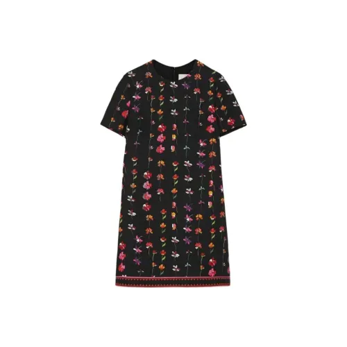 Valentino Короткий рукав Платье Женское Черное