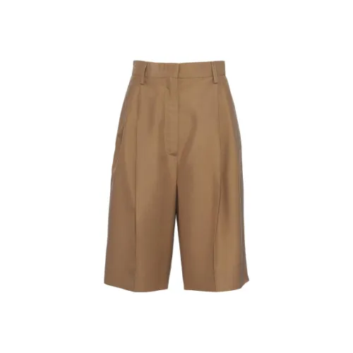 PRADA SS24 Повседневные шорты Женские Коричневый
