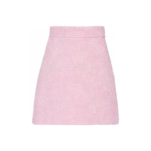 MIU MIU FW21 Повседневные короткие юбки Женские Розовый