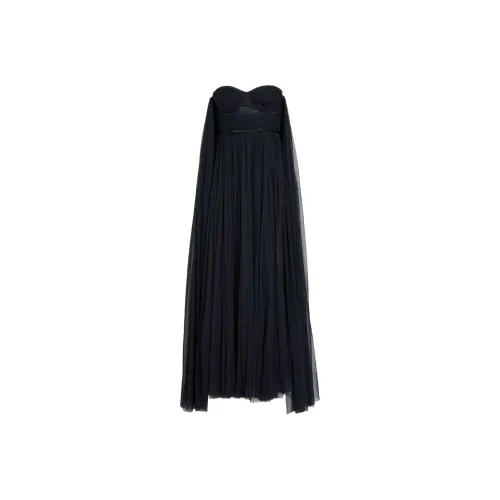 GIAMBATTISTA VALLI SS24 Sleeveless Dress Women's Black GIAMBATTISTA VALLI SS24 Без рукавов Платье Женское Черное