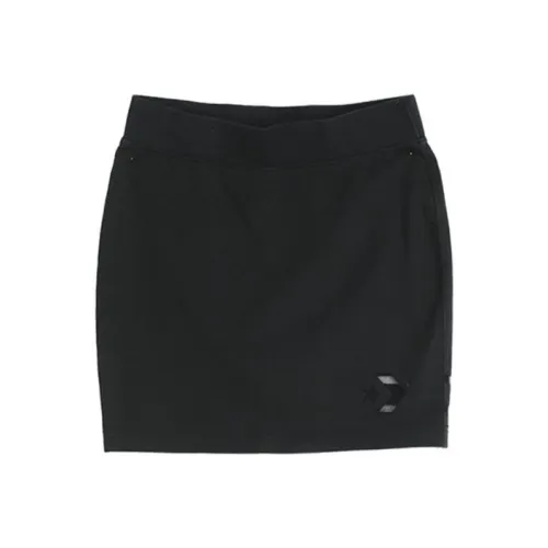 Конверс Чернильно-черный Женские Повседневные Короткие Юбки