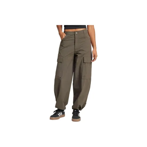 Adidas Originals Карго Брюки Женские Темно-оливково-зеленый