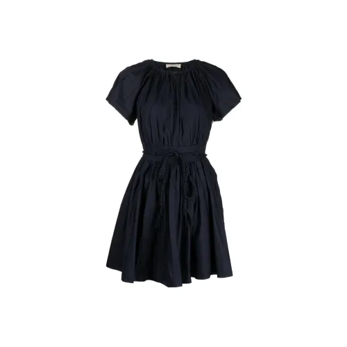 Ulla Johnson Короткое платье с короткими рукавами женское черное