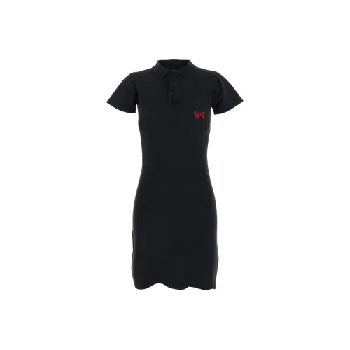 Balenciaga SS25 Короткий рукав Платье Женское Черное