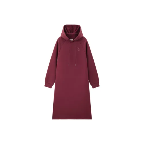 Giordano Женские Длинные Платья с Рукавами