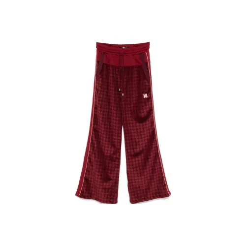 AMIRI Вязаные спортивные брюки женские бордовый