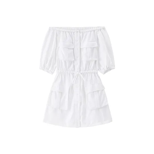 Miss Sixty Короткий рукав Платье Женское Белое