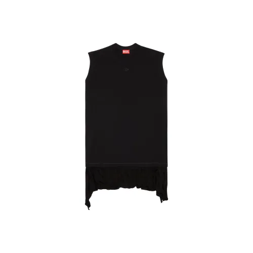 DIESEL Черные Женские Платья без рукавов