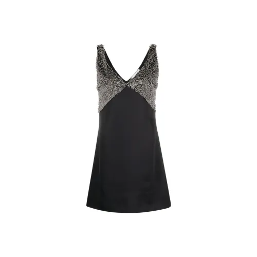 Lanvin Черные Женские Платья без рукавов