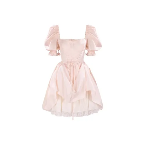 Selkie Коллекция Короткий рукав Платье Женское BLYTHE Розовый