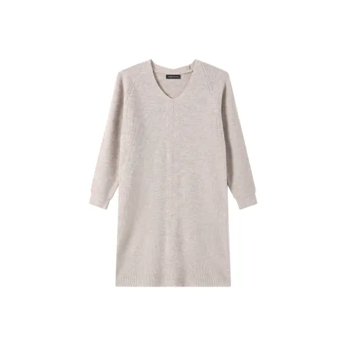 EIDOLON GRAIN Длинное платье с длинными рукавами женское