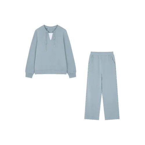 IHIMI Повседневный костюм женский серый синий