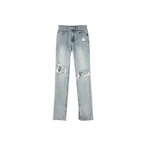 YITOUAGUA Blue Women's Jeans YITOUAGUA Синий Женские Джинсы