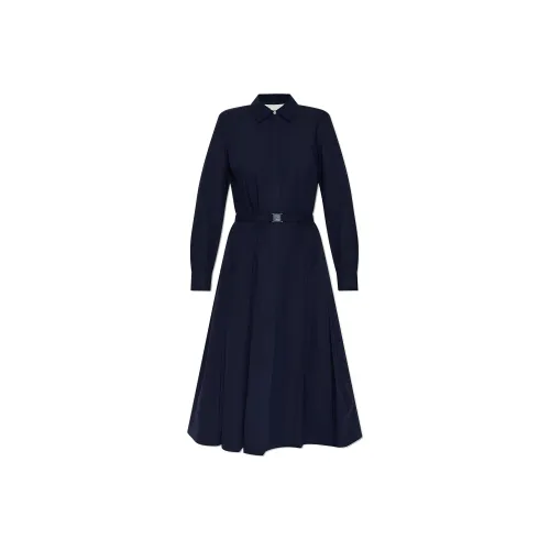 TORY BURCH Длинное платье с длинными рукавами женское морской синий