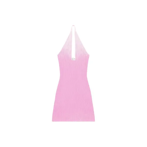 DIESEL FW24 Без рукавов Платье Женское Ярко-розовое