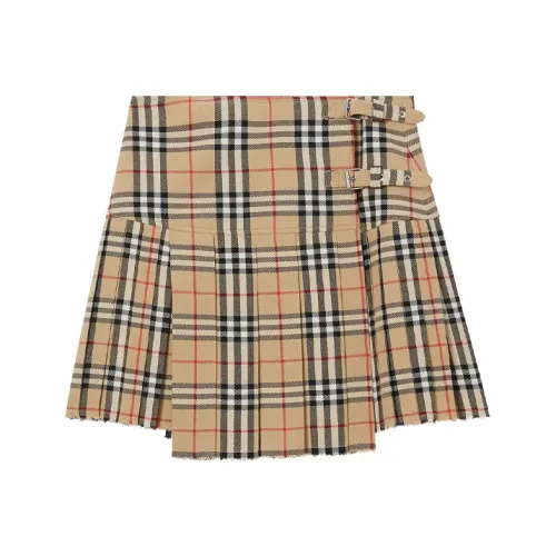 Burberry Повседневные короткие юбки Женские Бежевый