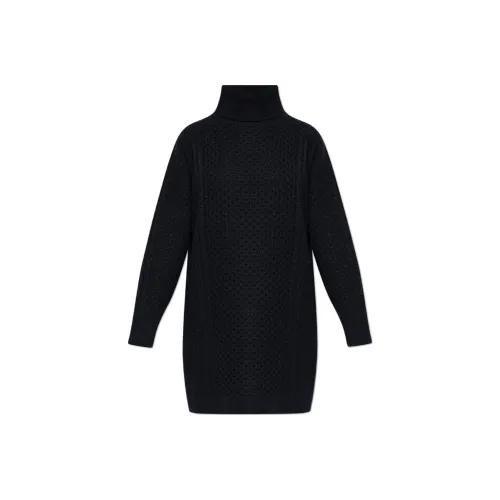 FABIANA FILIPPI Длинное платье с длинными рукавами женское черное