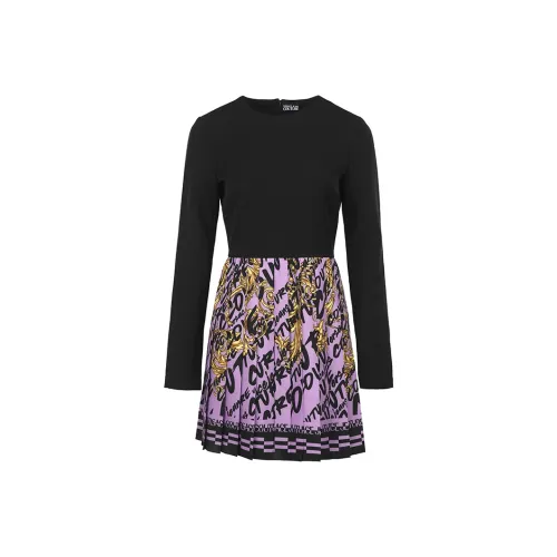 VERSACE JEANS COUTURE FW22 Платье Женское Черное Фиолетовое