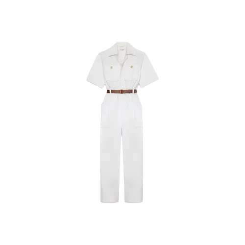 SAINT LAURENT Белый Женские Комбинезоны