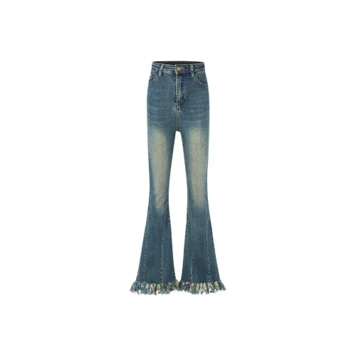 LA.F LAFREEDOM Синие Женские Джинсы