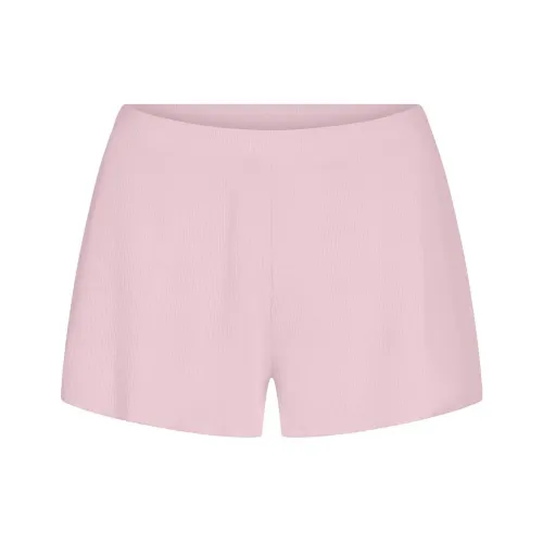 SKIMS WAFFLE Короткие Повседневные Шорты Женские Вишневый Цветок Розовый Вишневый