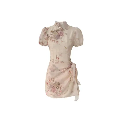 PUREIDOL Короткий рукав Платье Женское Цвет на изображении