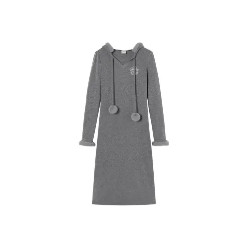 EPTISON WOMAN Длинное платье с длинными рукавами для женщин