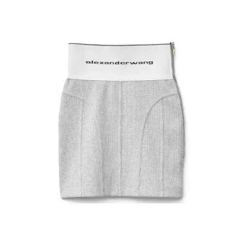alexander wang Серые Женские Повседневные Короткие Юбки