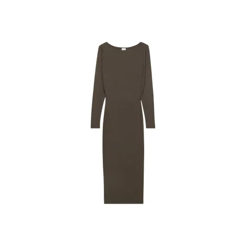 ARITZIA BABATON Cote Платье Длинное с длинными рукавами Платье Женское Богатый мокко коричневый Темный мокко коричневый