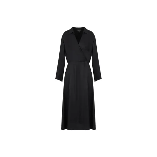 ARMANI EXCHANGEAE Длинное платье с длинными рукавами женское черное
