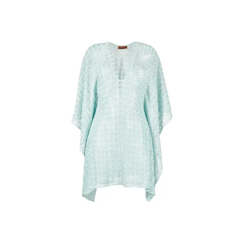 Missoni Небесно-голубой Женские Длинные Платья с Рукавами