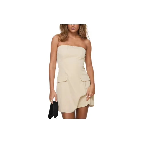 PRINCESS POLLY LANGDON Без бретелей Мини Платье Без рукавов Платье Женское Бежевый Бежевый