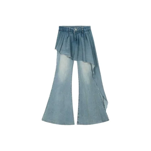 SCCREBEL OFFICIAL Джинсы Женские Синие