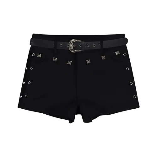 POPO.INFO Повседневные шорты женские черные