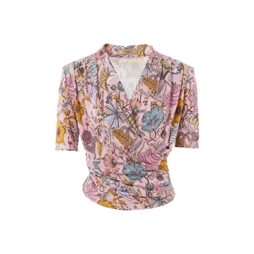 BESIONIA SS25 Рубашка Женская Розовая с цветами