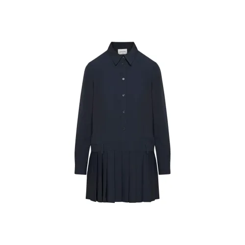 ARITZIA Sunday Best Yale Платье Длинное с длинными рукавами Женское Admiral Морской синий