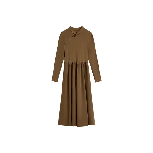 Inman x MILEI Длинное платье с длинными рукавами женское