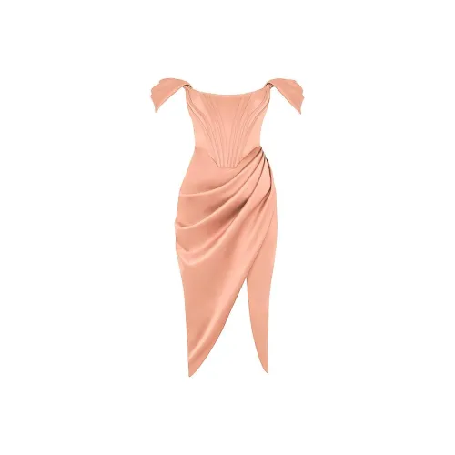 HOUSE OF CB Без рукавов Платье Женские Румяна Цвет