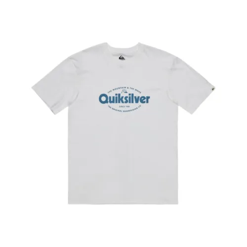 Quiksilver Белый WBB0 Мужская T-рубашка