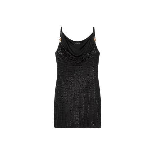 VERSACE Без рукавов Платье Женское Черное