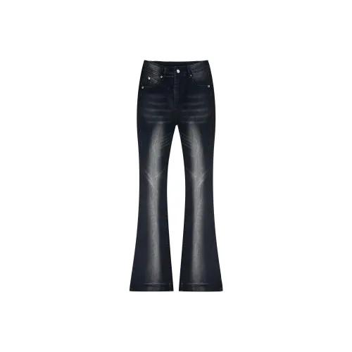 Мед Черно-серые Женские Джинсы