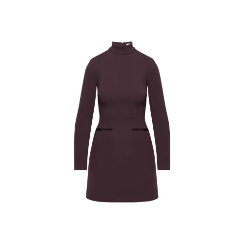 ARITZIA BABATON Siza Платье Длинное с длинными рукавами Женское Deep Currant Красный