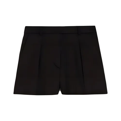 Спортивный Ma UNICO Collection Шорты из вымытого хлопка Повседневные шорты Женские Черные