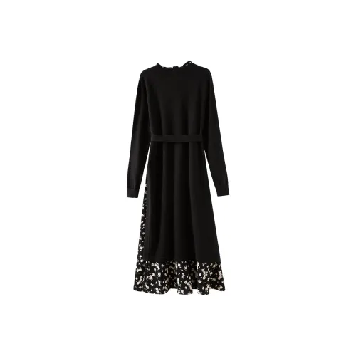 OSA Black Женские Длинные Рукава Платья