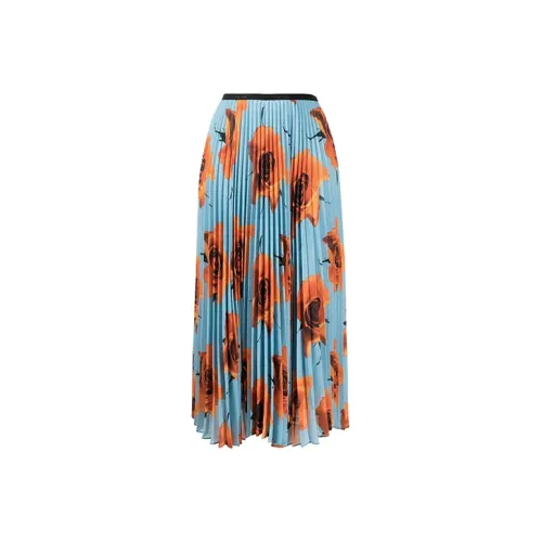 Paul Smith Синие Женские Повседневные Длинные Юбки