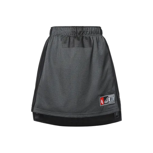 Nike Повседневные короткие юбки Женские Серый